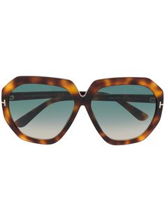 Tom Ford Eyewear солнцезащитные очки в оправе бабочка