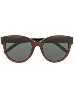 Saint Laurent Eyewear солнцезащитные очки в оправе кошачий глаз