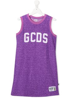 Gcds Kids топ без рукавов с вышитым логотипом