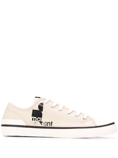 Isabel Marant парусиновые кеды с логотипом