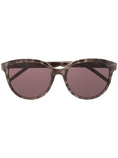 Saint Laurent Eyewear солнцезащитные очки Signature в круглой оправе