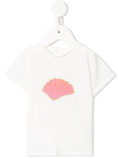 Chloé Kids футболка с круглым вырезом и вышивкой