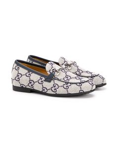 Gucci Kids лоферы с логотипом GG