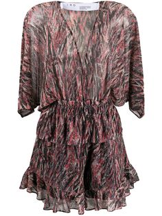 IRO комбинезон с V-образным вырезом и оборками