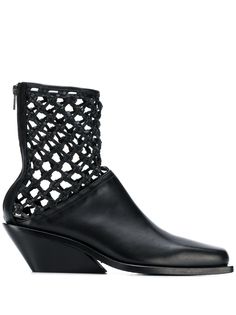 Ann Demeulemeester ботинки с плетеными вставками