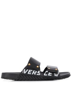 Versace сандалии с логотипом