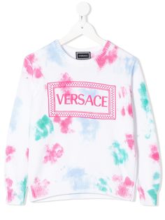 Young Versace джемпер с эффектом разбрызганной краски