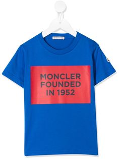 Moncler Kids футболка с логотипом