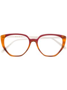 Marni Eyewear очки в оправе кошачий глаз