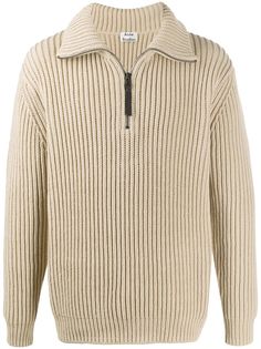 Acne Studios джемпер в рубчик на молнии