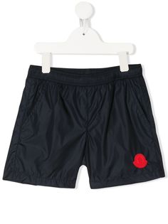 Moncler Kids плавки-шорты с вышитым логотипом