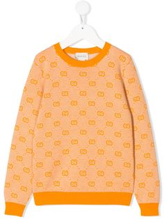 Gucci Kids джемпер с логотипом GG