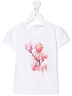 Patachou футболка с цветочным принтом