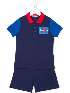 Moncler Kids шорты и рубашка-поло с логотипом