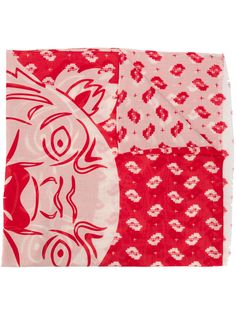 Kenzo шарф с вышитым логотипом