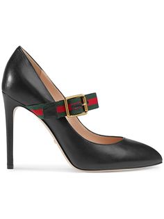 Gucci туфли-лодочки с ремешком Web