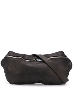 Guidi поясная сумка с эффектом кракле