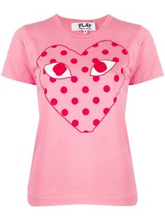 Comme Des Garçons Play футболка с принтом