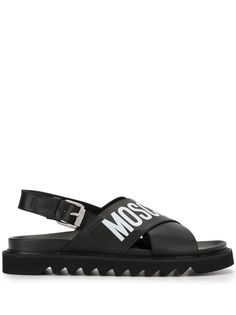 Moschino сандалии с логотипом