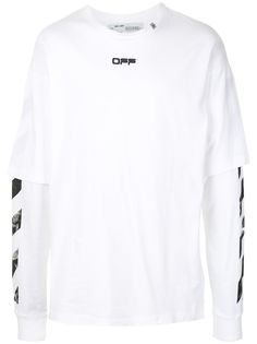 Off-White футболка Caravaggio с двойными рукавами