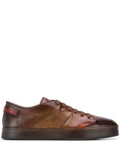 Santoni кеды на шнуровке