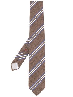 Delloglio галстук в диагональную полоску Delloglio