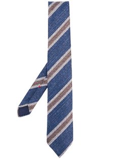 Delloglio галстук в диагональную полоску Delloglio