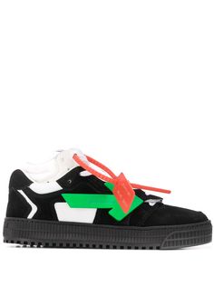 Off-White высокие кроссовки с логотипом