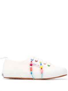 Mira Mikati кеды с бусинами из коллаборации с Superga