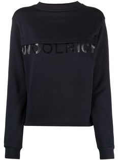 Woolrich толстовка с круглым вырезом и логотипом