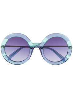 Emilio Pucci круглые солнцезащитные очки с эффектом градиента