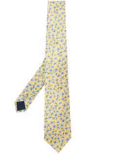 LANVIN галстук с цветочным принтом
