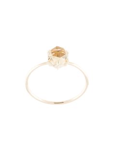Natalie Marie Rose Cut Ring with Honey Quartz