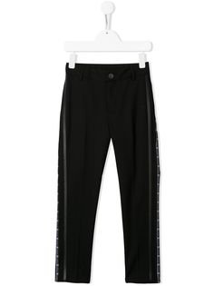 Givenchy Kids брюки со складками и логотипом