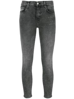 J Brand укороченные джинсы скинни средней посадки