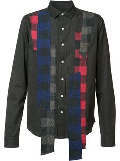 Mostly Heard Rarely Seen рубашка с полосками в клетку