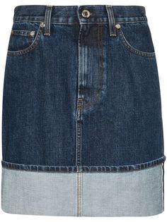 Helmut Lang джинсовая мини-юбка Femme с эффектом потертости
