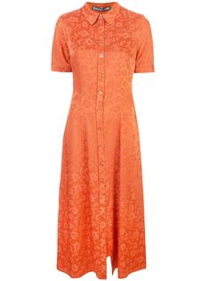 Alexa Chung платье-рубашка с цветочной вышивкой