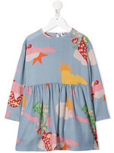 Stella McCartney Kids платье All Together Now с принтом