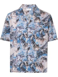 Rhude рубашка с принтом