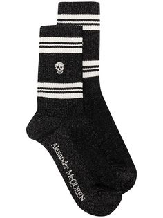 Alexander McQueen спортивные носки с принтом Skull
