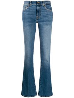 7 For All Mankind расклешенные джинсы