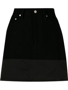 Helmut Lang юбка с контрастной вставкой