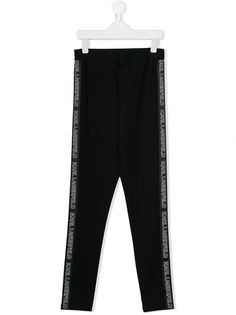 Karl Lagerfeld Kids легинсы с низким шаговым швом