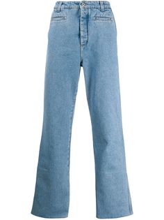Loewe джинсы с подворотами