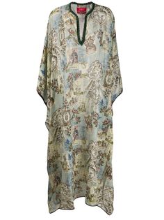 F.R.S For Restless Sleepers платье-кафтан с геометричным принтом