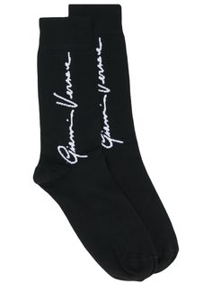 Versace носки с вышивкой Gianni Versace