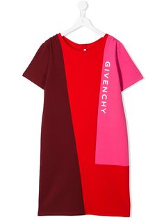 Givenchy Kids платье-футболка в стиле колор-блок