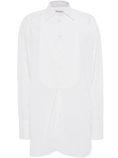 JW Anderson рубашка оверсайз с манишкой