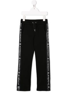 Givenchy Kids спортивные брюки с логотипом на лампасах